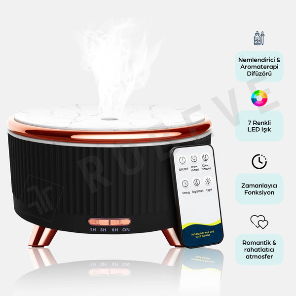 Terapio 500ml Uzaktan Kumandalı LED Işıklı Hava Nemlendirici