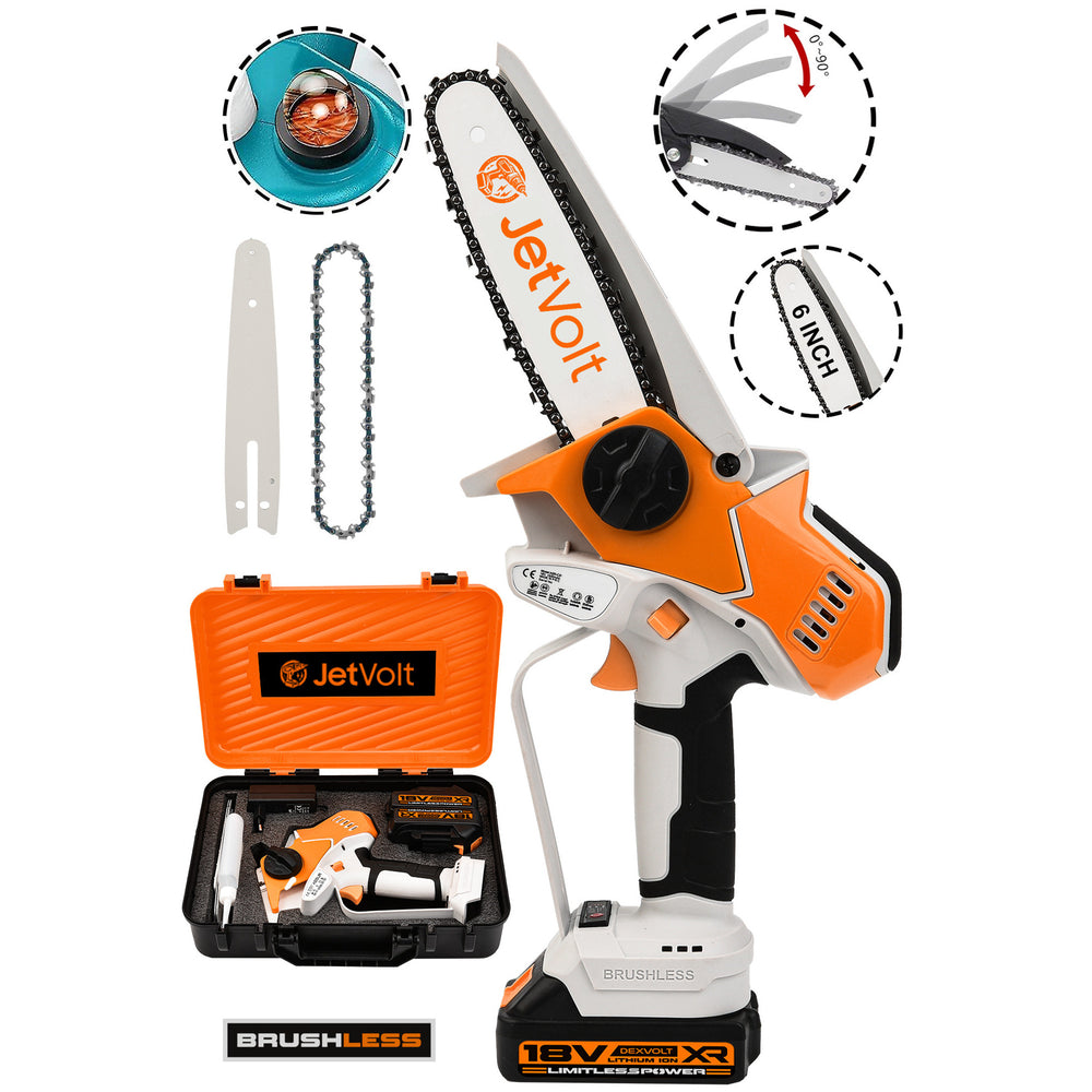 Extra Power Kömürsüz Motor Şarjlı El Testeresi - Ağaç Odun Dal Kesme Budama Makinesi