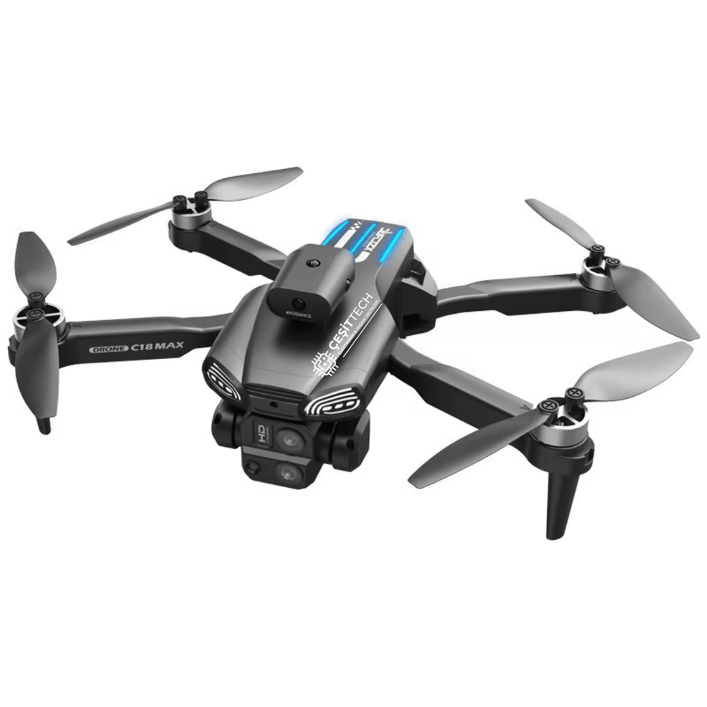 ÇeşitTech C18S Profesyonel GPS Drone 4K HD Çift Kamera 360° Engel Kaçınma Katlanabilir