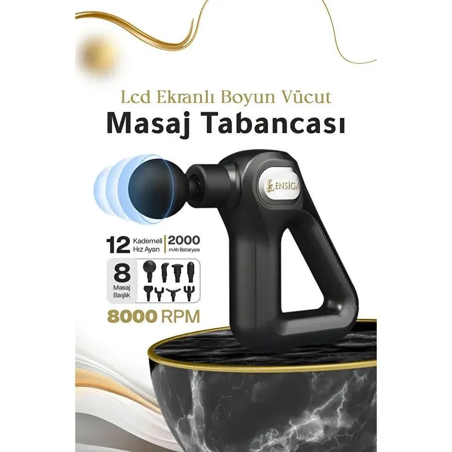 Terapio LCD Ekranlı Masaj Tabancası - Derin Doku Terapi ve Kas Gevşetme Cihazı