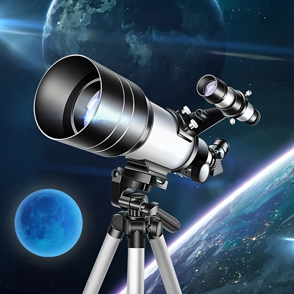 HyMark Astronomik Teleskop 70/300mm 150x Yakınlaştırma - Tripodlu Gökyüzü Gözlem Teleskobu