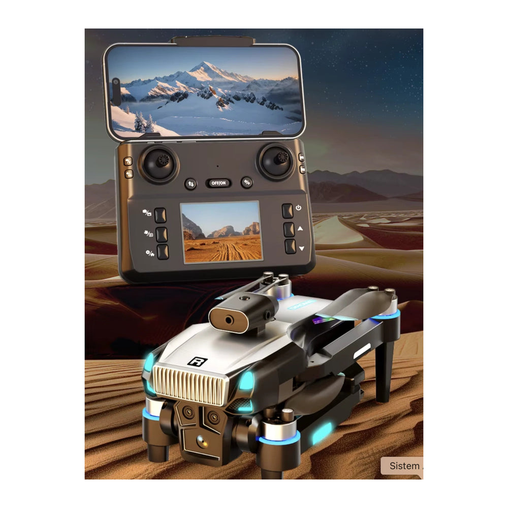 D9 Akıllı Kameralı Drone 50X Zoom Fırçasız Motor Optik Akış LED Işıklı - Terapio