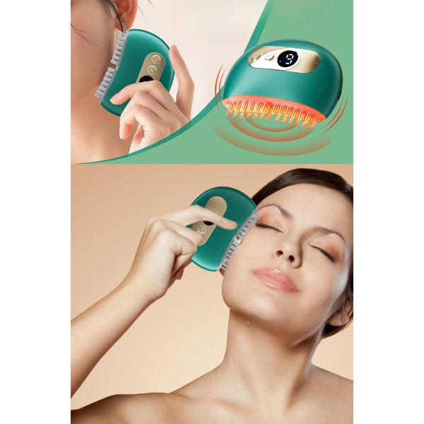 Terapio EMS Titreşimli Cilt Sıkılaştırıcı Yüz Masajı - Elektrikli Şekillendirici Tarak