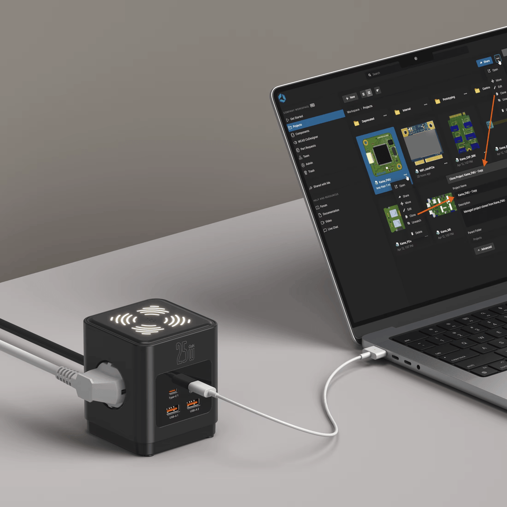 3lü Akım Korumalı Priz Gece Lambalı 25W USB Type-C Çıkışlı Yüksek Gerilim Koruması