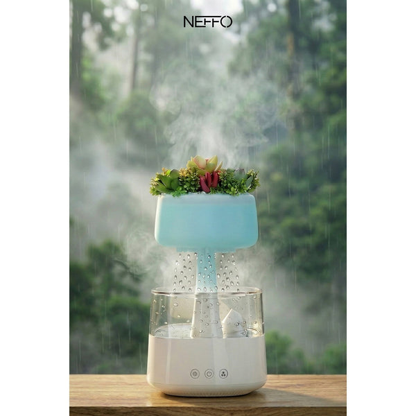 Terapio LED Gökkuşağı Ultrasonik Hava Nemlendirici Difüzör