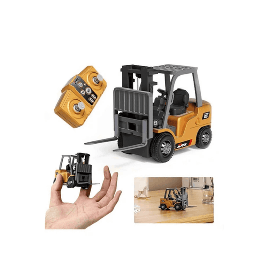 1:64 Ölçek 2.4 GHz Şarjlı Uzaktan Kumandalı Metal Mini Forklift - Terapio