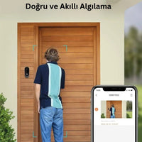 Terapio Kablosuz HD Video Kapı Zili - Geniş Açılı WiFi Akıllı Ev Güvenlik Kamerası