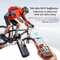 Terapio 4K Ultra HD Pocket Kamera - EIS Stabilizasyon, WiFi Aktarım, 270° Döner Lens