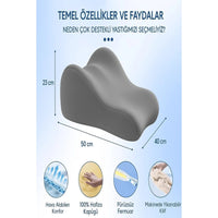 Terapio Ortopedik Ayak Destek Yastığı 23x50x40cm - Kan Dolaşımı ve Uyku Konforu İçin