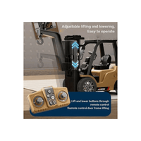 1:64 Ölçek 2.4 GHz Şarjlı Uzaktan Kumandalı Metal Mini Forklift - Terapio