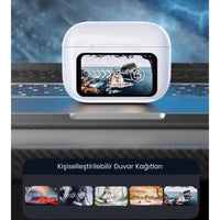 QÜMÜŞ Dokunmatik LED TWS Kablosuz Kulaklık - Şarj Kutulu Günlük Kullanım İçin Terapio