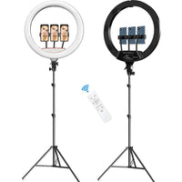 18-45cm Kumandalı Ring Light 256 LED Tripodlu Profesyonel Youtuber Makyaj Işığı