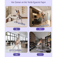 Terapio Katlanabilir Aç Kapa Kayak Egzersiz Aleti - Evde Pilates ve Fitness Spor Seti