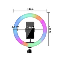 13 RGB Ring Light Güzellik Salonu Ortam Işığı - 2m Stand ile Profesyonel Yayıncı Işığı