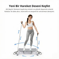 Slider Evde Kaykay Spor Aleti - Dijital Ekranlı 6 Fonksiyonlu Fitness Board Terapio