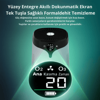 Coofbe Dijital Göstergeli Negatif İyonlu Hava Temizleyici - HEPA Filtreli Bakteri Önleyici