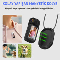 Robeve Mini Aksiyon Kamera 2.7K Ultra HD 180° Döner Lens WiFi Bağlantılı Taşınabilir Kamera