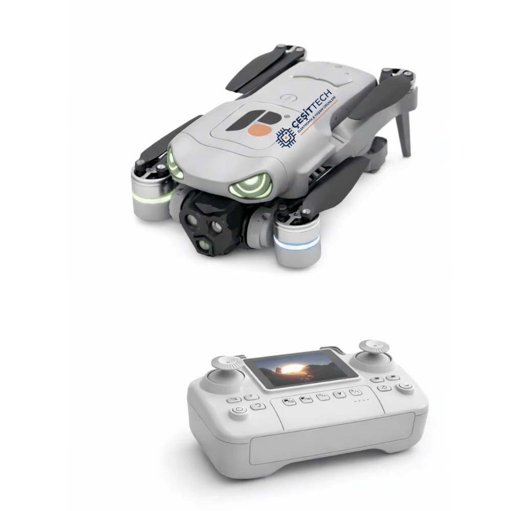 ÇeşitTech R08-S 4K Akıllı Drone - Çift Kamera, Otomatik Engelden Kaçınma, Katlanabilir