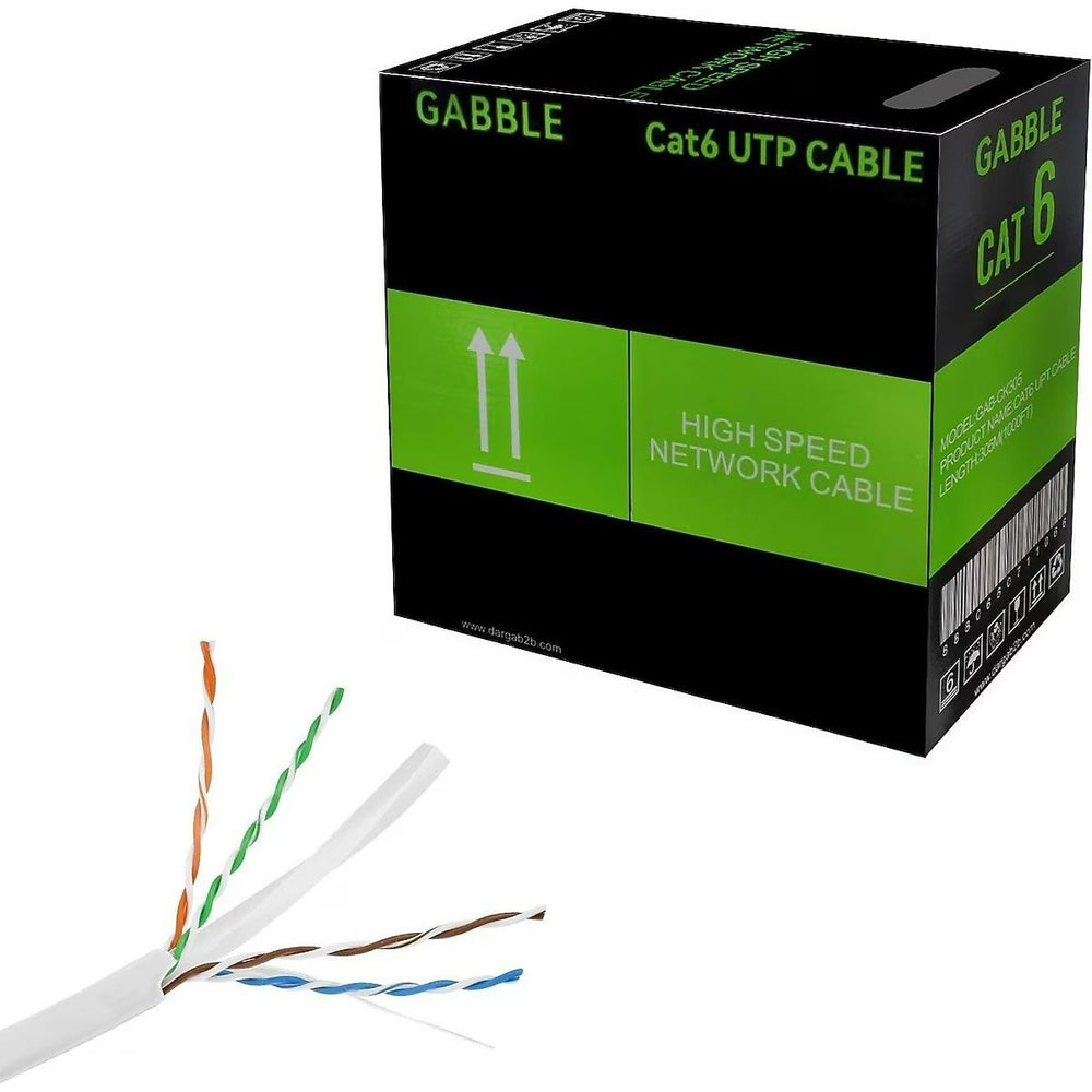 Cat6 Ethernet Kablosu 305M 24AWG UTP - IP Kamera ve Ağ Altyapısı İçin Yüksek Hızlı İnternet Kablosu