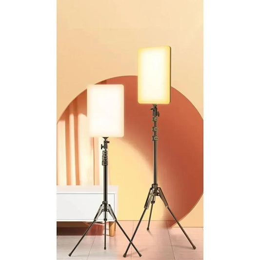19 Inç Led Video Işık Kiti Tripodlu Dimmable Studio Fotoğraf Kamera Lambası Terapio