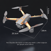 R22 Ultra Katlanabilir 4K Kamera Drone - Elektrikli Ayarlı Kamera ve Gece LED Işıklı