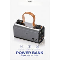 Terapio 50.000mAh Powerbank PD100W Hızlı Şarj | QC3.0 LED Ekranlı Taşınabilir Şarj Aleti