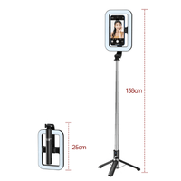 Unico 360° Dönen LED Selfie Çerçeve Işığı - 9 Kademeli Ayarlanabilir Profesyonel Fotoğraf Işığı