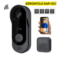 Terapio Kablosuz HD Video Kapı Zili - Geniş Açılı WiFi Akıllı Ev Güvenlik Kamerası