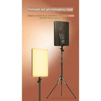 19 Inç Led Video Işık Kiti Tripodlu Dimmable Studio Fotoğraf Kamera Lambası Terapio