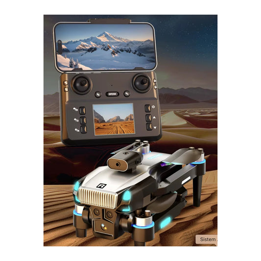 D9 Akıllı Kameralı Drone 50X Zoom Fırçasız Motor Optik Akış LED Işıklı - Terapio