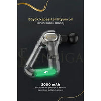 Terapio LCD Ekranlı Masaj Tabancası - Derin Doku Terapi ve Kas Gevşetme Cihazı