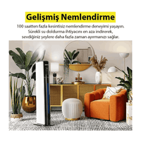 Terapio 9L Akıllı Dokunmatik Ultrasonik Hava Nemlendirici - UV Karbon Filtreli