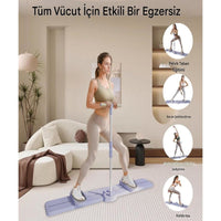 Portatif Katlanabilir Kayak Egzersiz Tahtası - Evde Tam Vücut Kardiyo Fitness Aleti Terapio