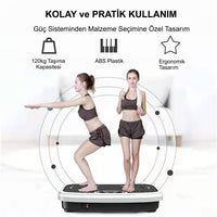 HyMark Fitness Titreşimli Egzersiz Aleti 120kg Kapasiteli Yağ Yakma Kondisyon Makinesi