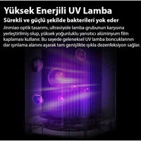 UV HEPA Hava Temizleyici 3 Katmanlı İyon Filtre Bakteriler