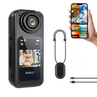 Terapio 2.7K Ultra HD Mini Aksiyon Kamera - 180° Döner Lens, WiFi, Mıknatıslı Vlog Kamerası