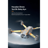 R22 Ultra Katlanabilir 4K Kamera Drone - Elektrikli Ayarlı Kamera ve Gece LED Işıklı
