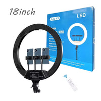 18-45cm Kumandalı Ring Light 256 LED Tripodlu Profesyonel Youtuber Makyaj Işığı