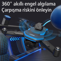 Terapio J18 PRO Drone 1080P Kameralı WiFi Destekli Engel Kaçınma Özellikli Takla Atabilen