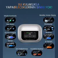 Terapio Dokunmatik Bluetooth Kulaklık - Şarj Kutulu, Gürültü Azaltma, HD Mikrofon