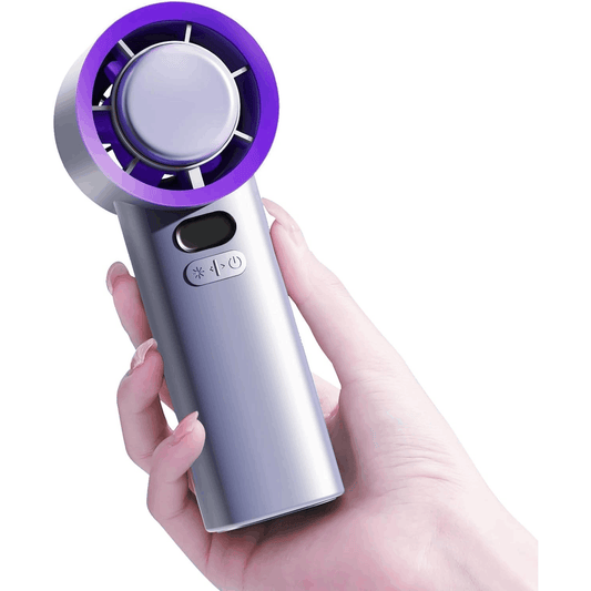 USB Type-C Şarjlı Dijital Göstergeli Mini Fan - 360° Soğutma