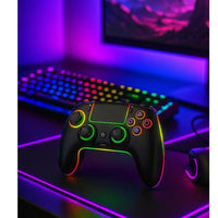 Kontorland Kablosuz RGB Gamepad - PS4, PS3, PC, Switch, Android, iOS Uyumlu Oyun Kolu