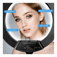 18-45cm Kumandalı Ring Light 256 LED Tripodlu Profesyonel Youtuber Makyaj Işığı
