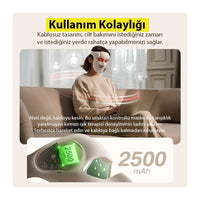 EZERE Şarjlı LED Işık Terapisi Maskesi - 9 Mod 480 Boncuklu Cilt Bakım Masajı Ev Tipi