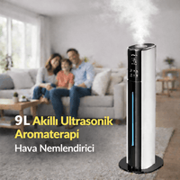 Terapio 9L Akıllı Dokunmatik Ultrasonik Hava Nemlendirici - UV Karbon Filtreli
