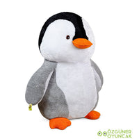 120 cm Dev Boy Hollywood Penguen Peluş Oyuncak - Terapio Yumuşak Sarılmalık Oyuncak