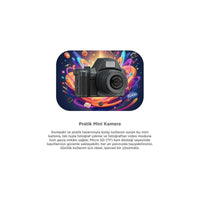Terapio CMR42 Dijital Mini Kamera 2K Video 128GB Destekli Siyah Fotoğraf Makinesi