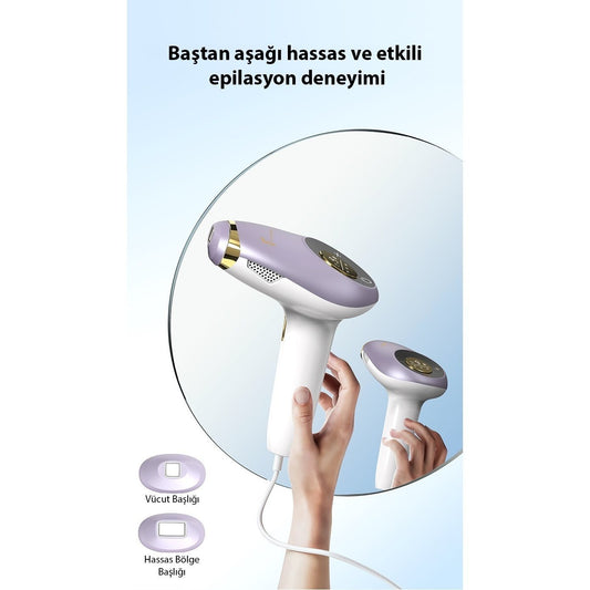 Terapio IPL Epilasyon Cihazı - 9 Kademeli Buz Başlıklı