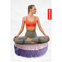 Su İtici Fermuarlı Meditasyon Minderi - UV Dayanımlı İç Dış Mekan Yoga Minderi Mor